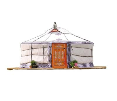 China Modern steel mongolian yurt windproof and rainproof diagonal tie type for sale