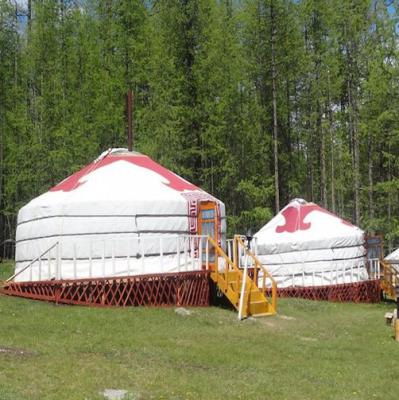 China Hot sale yurt tent mongolian yurt tent outdoor tent diagonal tying type for sale