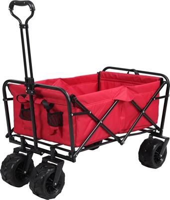 China Foldable Beach Cart Camping Metal Garden Utility Hand Cart Portable Folding Cart Outdoor Cart for sale