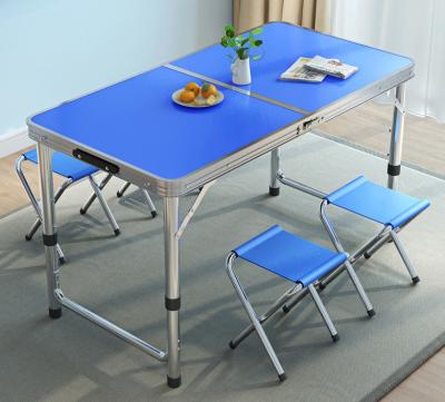 China Modern Design Square Easy Carry Camping Aluminum Folding Table for sale