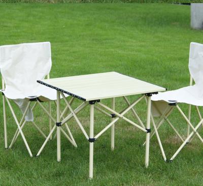 China Easy-Carry Aluminum Folding Table and Chairs Outdoor Set Camping Table with Chairs for sale