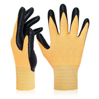 China Heavy Work 2022 NEW Gloves Labor Nylon Nitrile protection work wear resistant, anti-slip high quality breathable OEM for sale