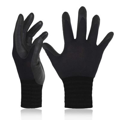 China Heavy Work 2022 NEW Smart Touch screen Gloves Labor Nylon Nitrile  Breathable and comfortable Gloves OEM for sale