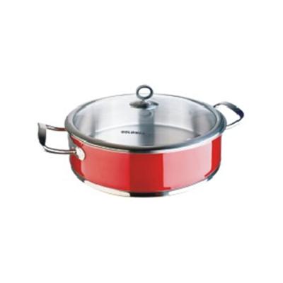 China Sustainable Home Appliance Stainless Steel Cookware Casserole Grill Pan for sale