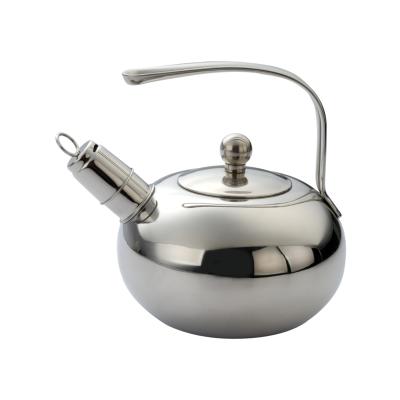 China Stainless Steel Sustainable Kitchen Accessory Whistling Tea Kettle With Wire Handle for sale