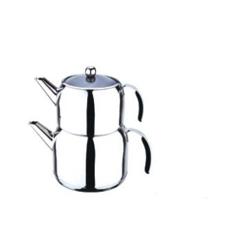 China 2020 New Sustainable Double Stainless Steel Kettle Teapot Sets for sale