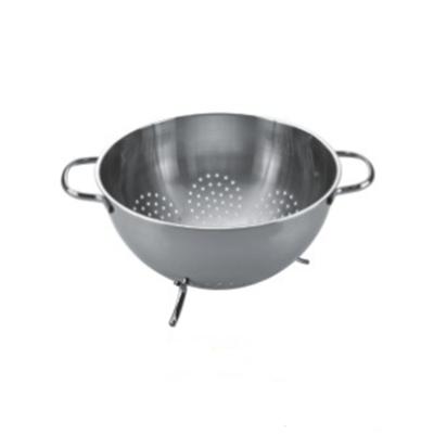 China Sustainable Multifunctional Kitchen Utensils Stainless Steel Self-Draining Fruit Colander Bowl for sale