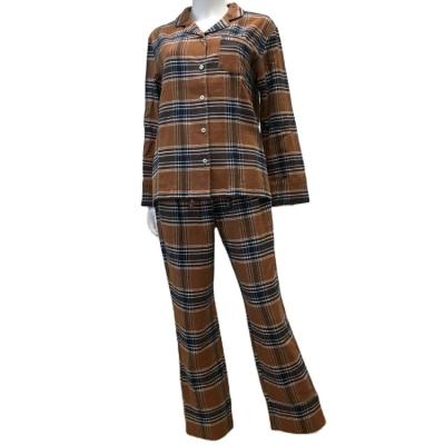 China Plaid Breathable Pattern Comfortable Cloth Pajamas Set Sexy Women Pajamas Wholesale for sale