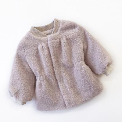 China Plus Size Selling Cute Plush Fleece Kid Coat Children Ditch Coat Winter Outdoor Warm Coat for sale