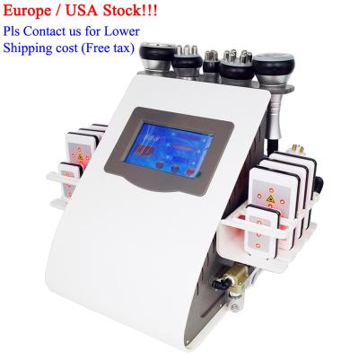 China AU-61B 6 in 1 Lipo Laser 2.0 Ultrasonic 40k Liposuction Face Lift Slimming Vacuum Cavitation System Machine for sale