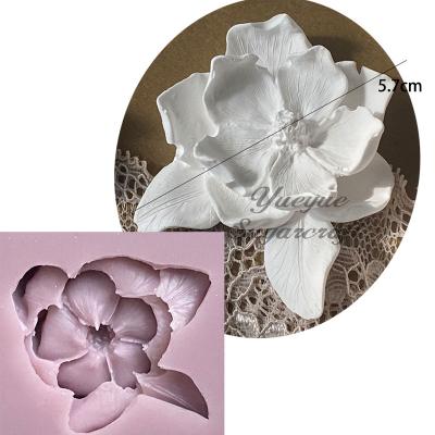 China Stocked Flower Resin Molds Silicone Mold Craft Make With Epoxy Art Diy Chocolate Fondant Baking Tools for sale