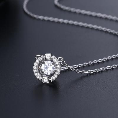 China Jessy Jewelry CLASSIQUE 2021 Women Girls Fashion Ribbon Necklace Pendants Crystal Necklace For Girls Women for sale