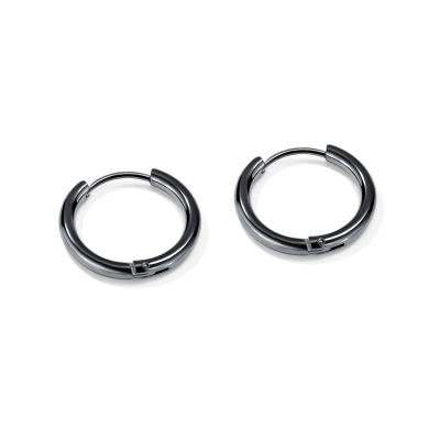 China Beautiful Personalized Jessy Jewelry Fashion Custom Amazon Hot-selling Simple Style Stainless Steel Hoop Earrings For Couples for sale