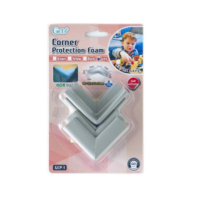 China Taiwan made child safety protection bumper equipment corner edge protection rubber anti-collision foam corner guards width 20mm * thickness 5mm * length 55mm for sale