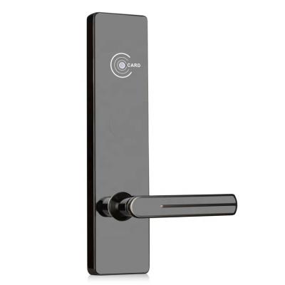 China Zinc alloy with intelligent surface treatment plating mode rfid card door lock system hotel lock with electric for sale