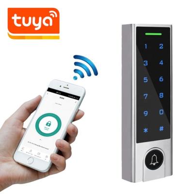 China Touch Waterproof / Waterproof Keypad Smart APP Standalone Access Control With TuyaSmart APP Support Gateway for sale