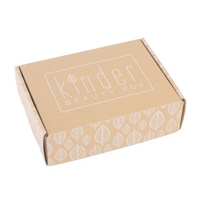 China Recycled Materials Recycle Cheap Custom Manufacturer Packaging Products Brown Kraft Corrugated Box For Cosmetic for sale