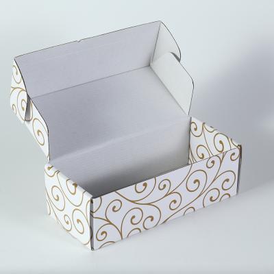 China Recyclable Custom Design Cardboard Boxes Corrugated Packaging Box With Handle for sale