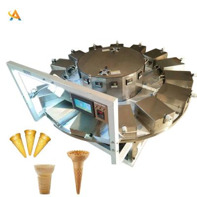 China Automatic production easy operating ice cream cone making machine pizza cone maker snow cone cups for people for sale