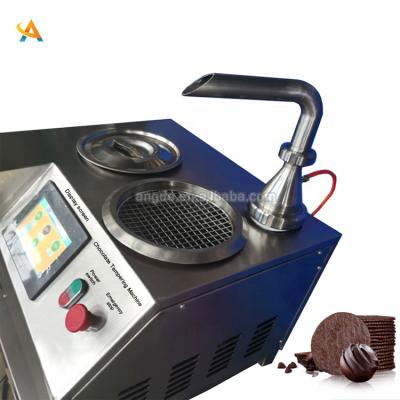 China Food processing industry hot chocolate dispenser melter for ice cream shops drop out shops chocolate melting machine for sale