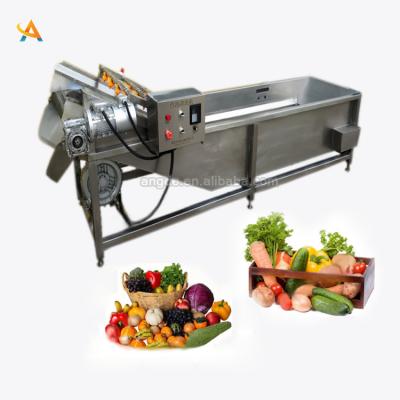 China Hot Sales 2021 High Efficiency Commercial Fruit And Vegetable Washing Machine Vegetable Bubble Cleaner for sale