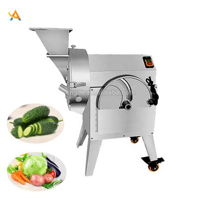 China High Efficiency Easy Operate Commercial Automatic Small Carrot Potato Cucumber Vegetable Onion Slicer Vegetable Cutter for sale