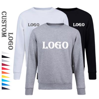 China High Quality Anti-Wrinkle Plus Size Cotton Fleece Sweaters Hide Heavyweight Black Plain Mens Winter Crewneck Sweater for sale