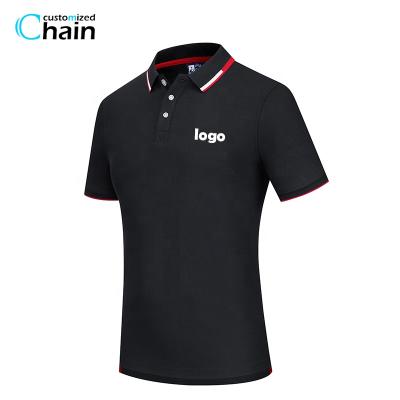 China Custom Made Company Logo Design Polo T-shirt Men's High End Viable Silk Fiber Polo Shirts Embroidery Shirts for sale