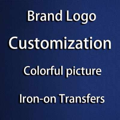 China Custom Textiles Iron-on Transfers Brand Logo Heat Transfer PVC Patch Clothes Stickers Patches For Ironing Clothing Sticker for sale