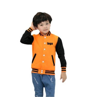 China High Quality Custom Logo Embroidery Autumn Children Coat Anti-wrinkle Blank Baseball Jacket for sale