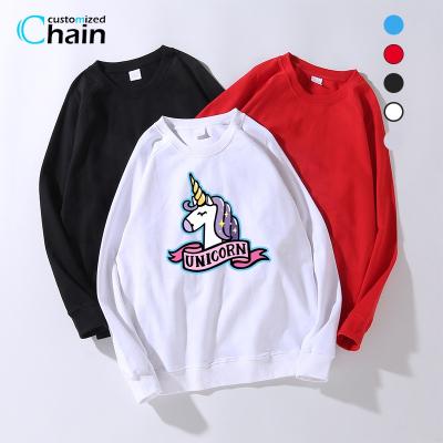 China 2020 High Quality Sustainable Cotton Boys Sweatshirts Kids Unicorn Cartoon Hoodies 100% Custom Logo for sale