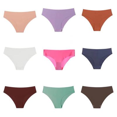 China Lady Underwear Seamless Panties Comfortable Spandex Silk Women's Breathable Underwear Wholesale Custom Made for sale