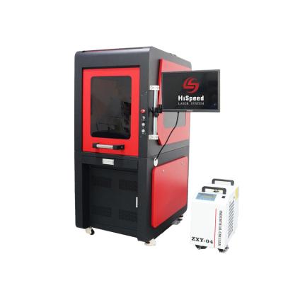 China High Precision Water Cooled Safety 355nm 3W 5W 10W Full Enclosed UV Laser Marking Engraving Machine With CE Certificate for sale