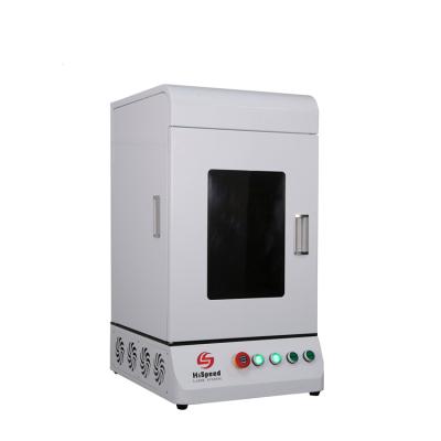 China 20W 30W 50W Air Cooled Mini Full Enclosed Fiber Laser Marking/Engraving/Cutting Machine for Industrial Jewelry for sale