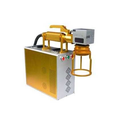 China Wholesale Price Air Cooled 30 Watt 2D 3D Working Table Portable Handheld Fiber Laser Marking Machine For Sale for sale