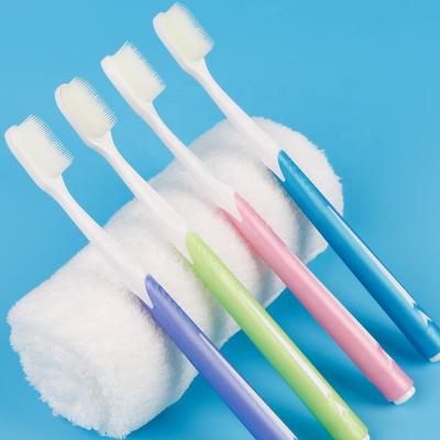 China Home Use+travel Nature Biodegradable Adult Toothbrush #502  Soft Charcoal Bristles Vegan Product for sale