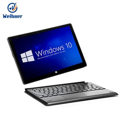 China Drop Resistance 10 Inch Touch Screen Laptop 4GB+64GB Intel Celeron N3450 2 in 1 Windows Tablet PC with Keyboard for sale