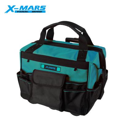 China Big capacity ; Portable X-Marl New Design 18inch Multifunctional Heavy Duty Trolley Tool Bag With Rolling Wheels for sale