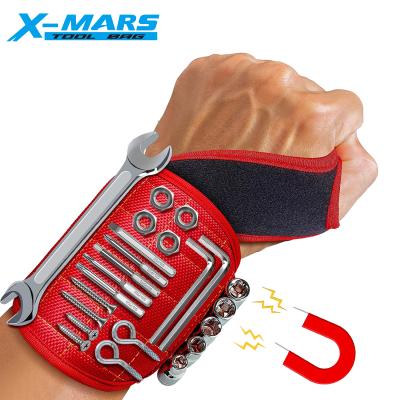 China Big capacity ; Portable X-Troubles Magnetic Wristband Tool Good Gift Wristband with 16 Strong Magnets to Hold Screws, Nails and Drill Bit for sale