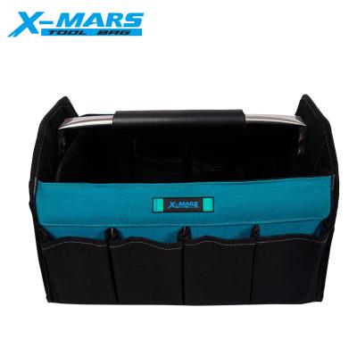 China Big capacity ; Portable X-Marl High Quality OEM Tool Storage 600d 15Inch Foldable Tool Tote Bag For Plumber Tool Bags for sale