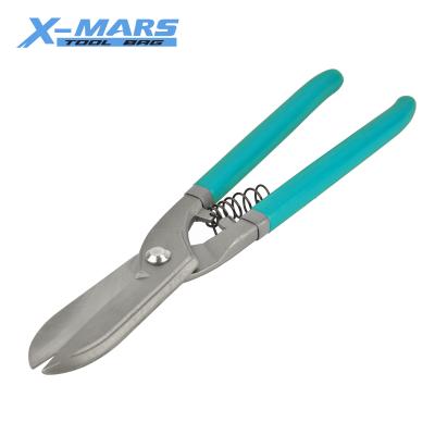 China ELECTRICIAN'S SCISSORS X-Mark Tinman Tips Germany Type Tin Snips High Quality Iron Sheet Drop Forged Fully Cutting Tools for sale