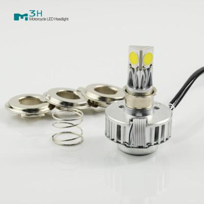 China 3.2 A Connectors Motorcycle LED Headlight Bulb 360° Emitting Beam Angle for sale