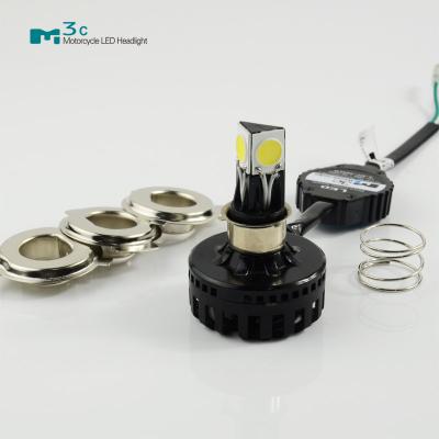 China 3pcs 3000K / 6000K Motorcycle LED Headlight Bulb H4 CE ROHS Certification for sale