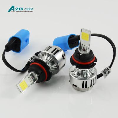 China 9004 Super Bright Car LED Headlight Bulbs 6000K / 3000K With High Speed Mute Fan for sale