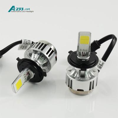 China Sanan Chip 12V Vehicle LED Headlight Bulb H4 Waterproof Hs Code 8512201000 for sale