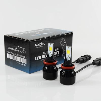 China Small H8 H9 H11 High Power LED Car Headlights 280°Emitting Beam Angel for sale