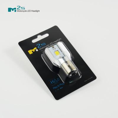 China M2s-AB20D Motorbike LED Headlight Bulb 6000K Daytime White / 3000K Yellow for sale