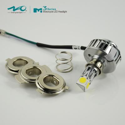 China Bright Motorbike LED Headlight Bulb 3 sides COB chip 3000k/6000k for sale