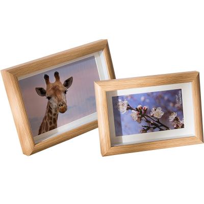 China Vintage Decor Cozy Wooden Picture Frame Custom Size Home Decorative Natural Wood Picture Frame for sale