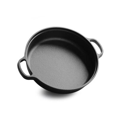 China Minimalist Cast Iron Frying Pan Pan Induction Cooker Universal Cookware Pancake Pan Uncoated Pan for sale